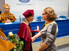 Wręczenie Medalu KEN dr D. Saniewskiej
