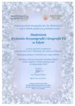 list z podziękowaniem za przekazane dary