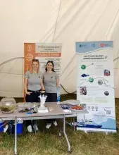 na stoisku edukacyjnym na pikniku Bałtyckim