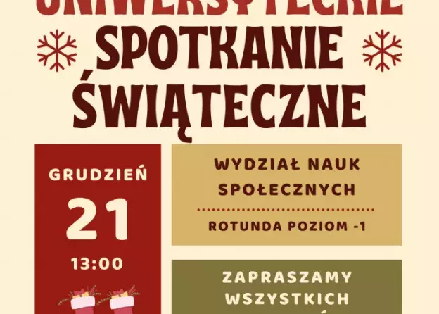 Świateczne spotkanie społeczności akademickiej na Wydziale Nauk Społecznych