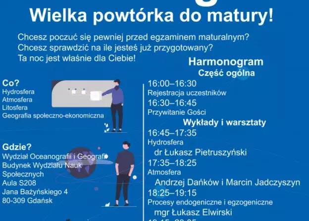 Wielka powtórka do matury! 27 KWIETNIA - NOC GEOGRAFA