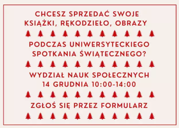 Uniwersyteckie Spotkanie Świąteczne - kiermasz