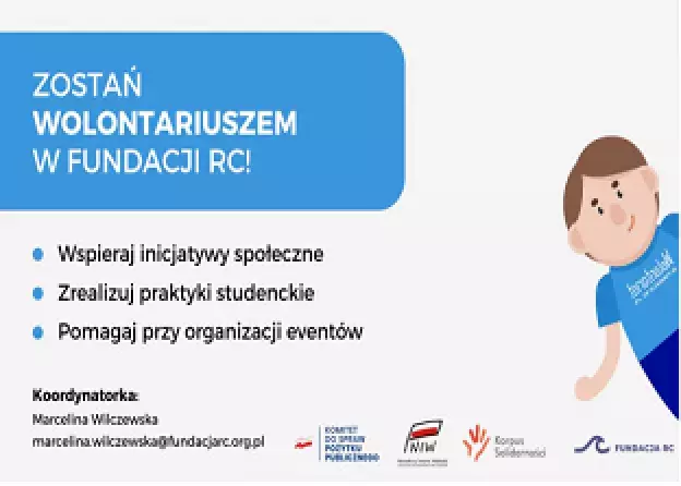 Zostań wolontariuszem w Fundacji RC