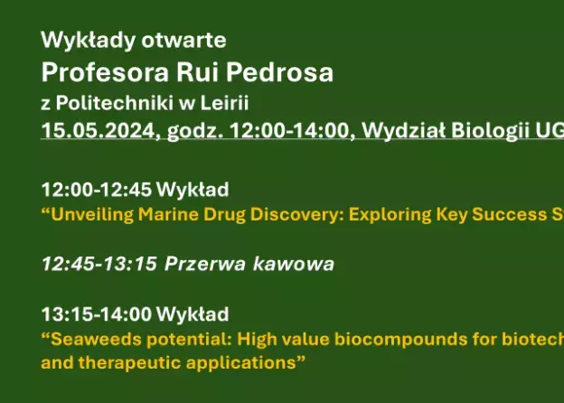Otwarte wykłady Profesora Rui Pedrosa z Politechniki w Leirii