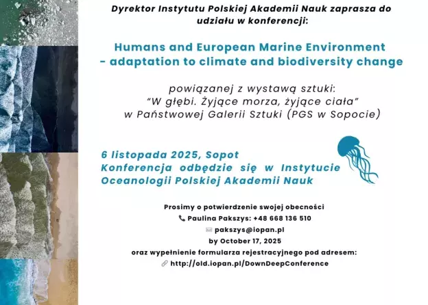 Konferencja „Humans and European Marine Environment – Adaptation to Climate and Biodiversity Change…
