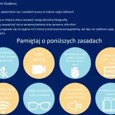 Zasady pracy podczas zajęć zdalnych